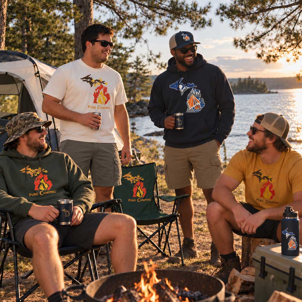 Friends at the campsite